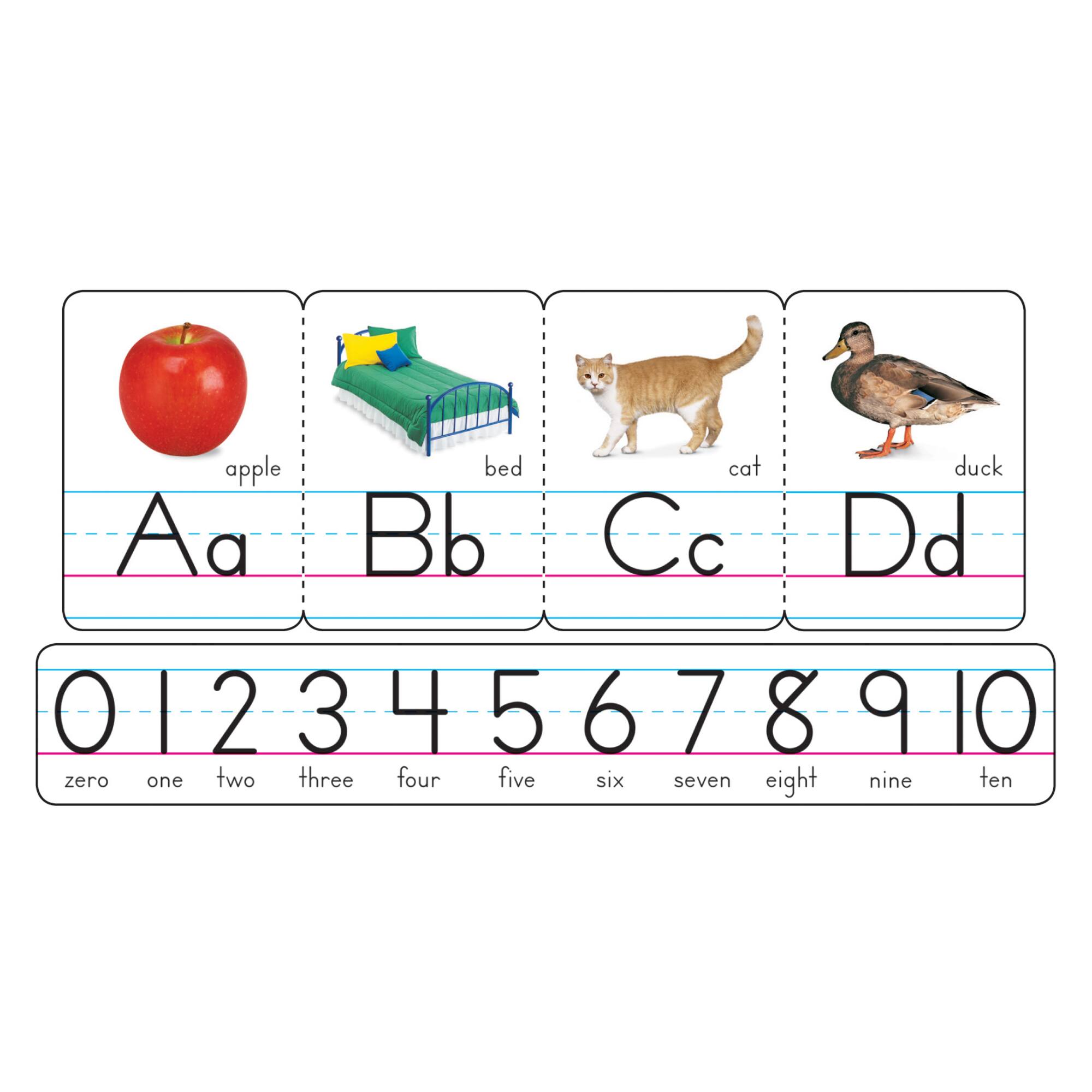 Trend Enterprises® Photo Alphabet Cards Zaner-Bloser Manuscript Bulletin Board Set